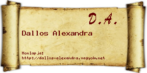 Dallos Alexandra névjegykártya